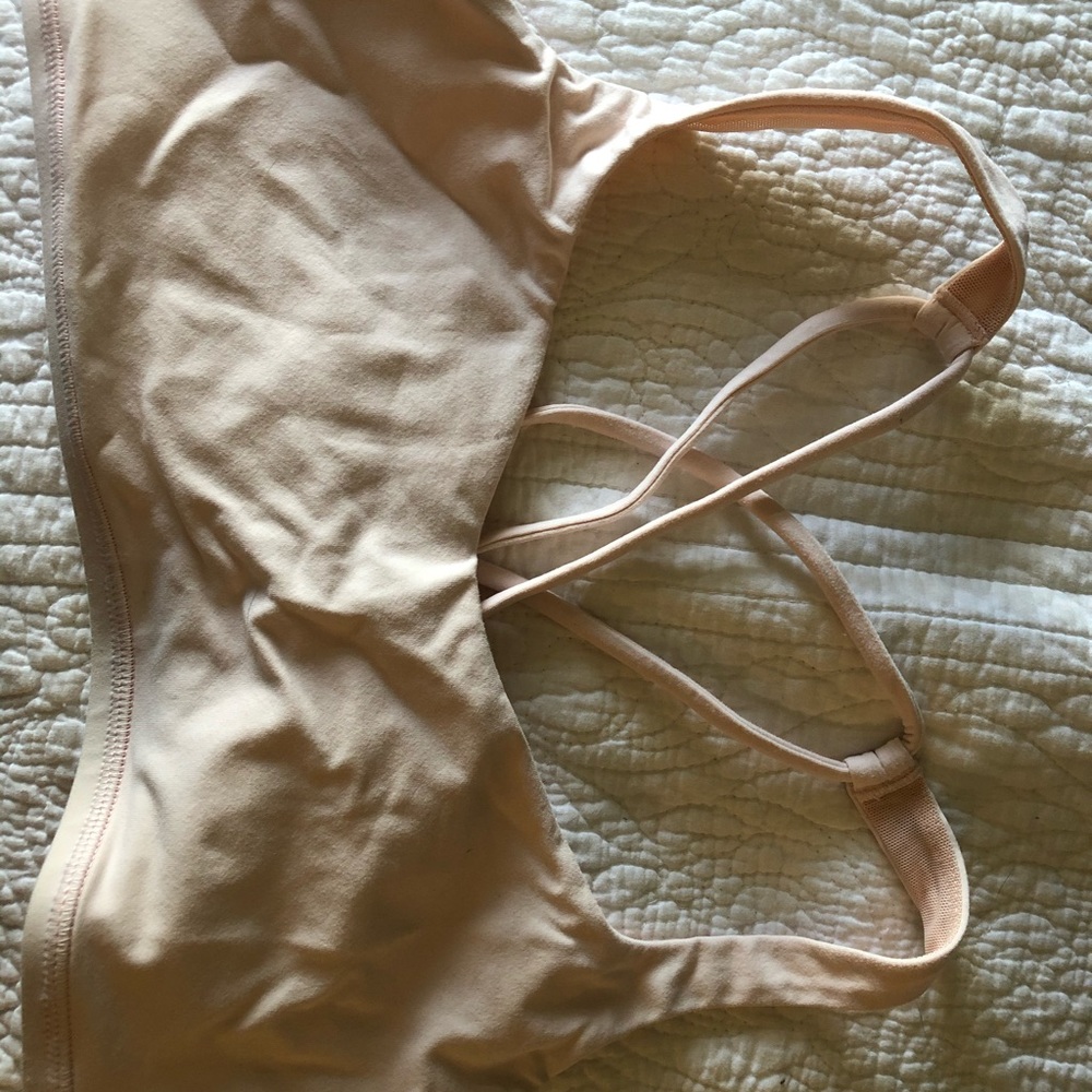 Used/worn pink  lululemon free to be bra size 8